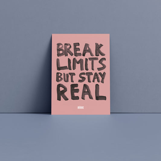 Postkarte "Break Limits"