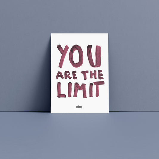 Postkarte "You are the limit"